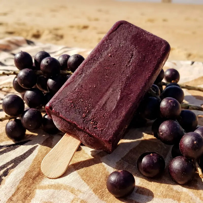 Picolé artesanal de açaí